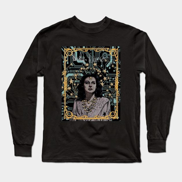 Hedy Lamarr Long Sleeve T-Shirt by MontisEcho